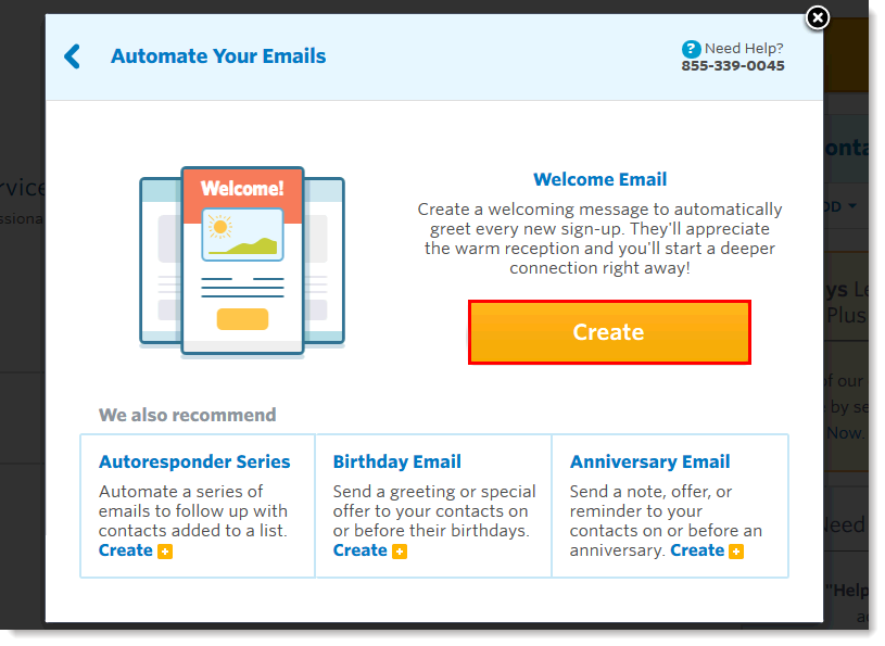 constant contact automate emails